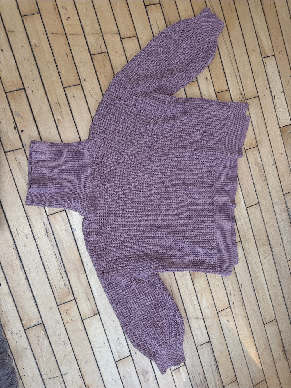 Relaxed Mauve Turtleneck Sweater - Cozy Knit Pullover